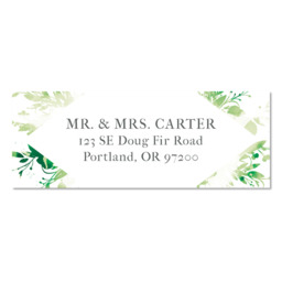 Address Label with Dresden China design