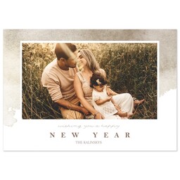 3.5x5 1 Hour Postcard with A Golden New Year design