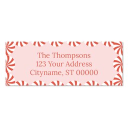 Address Label with Candy Cane Chic design
