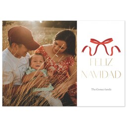 3.5x5 1 Hour Postcard with Feliz Wrapping Ribbon design