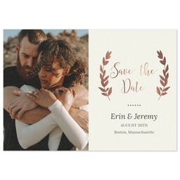 3.5x5 1 Hour Postcard with Natures Gold Save The Date design