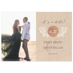 3.5x5 1 Hour Postcard with Nature Walk Save The Date design