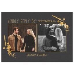 3.5x5 1 Hour Postcard with Rustic Charm RSVP design