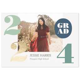 3.5x5 1 Hour Postcard with Senioritis Announcement design