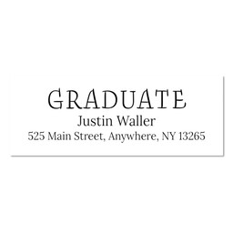 Address Label with Announcing The Grad design