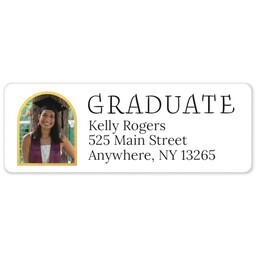 Address Label Sheet with Announcing The Grad Photo design