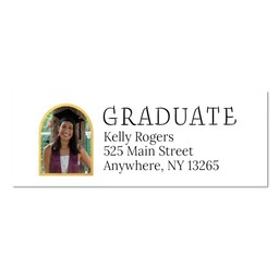 Address Label with Announcing The Grad Photo design