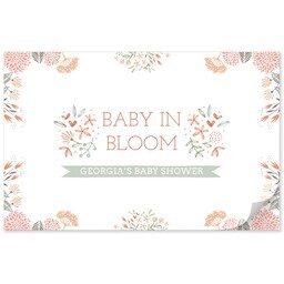 11"x17" Personalized Pad with Baby In Bloom Placemat design