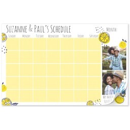 11"x17" Personalized Pad with Bold Lemons design