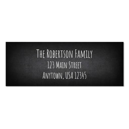 Address Label with Chalkboard design