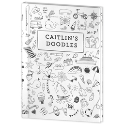 Journal Hardcover with Doodles design
