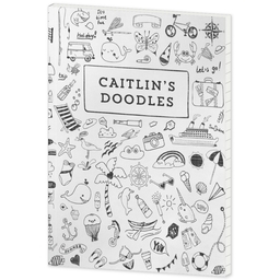Journal Softcover with Doodles design