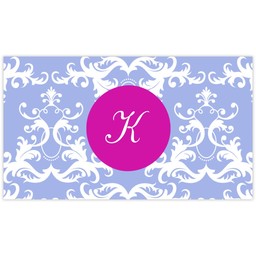 Business Card with Elegant Pattern Periwinkle design
