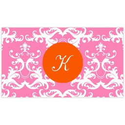 Business Card with Elegant Pattern Pink design