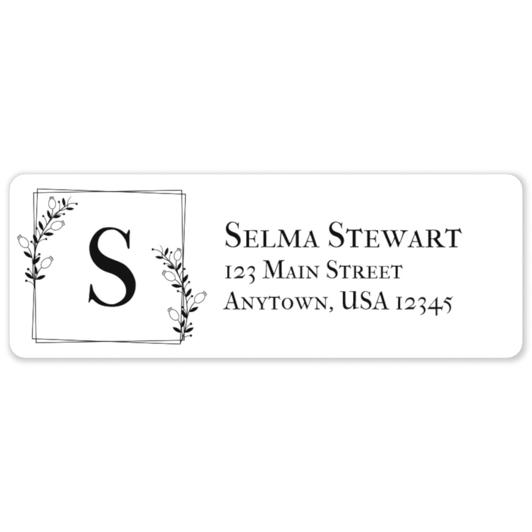 Address Label Sheet