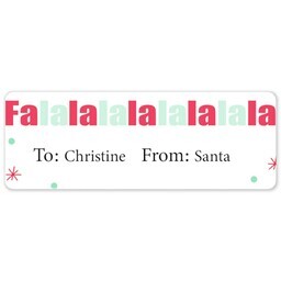 Address Label Sheet with Falala design