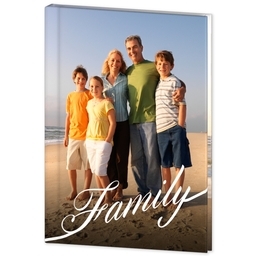Journal Hardcover with Family Script design