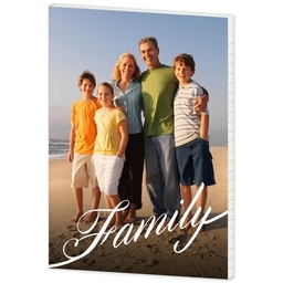 Journal Softcover with Family Script design