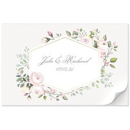 11"x17" Personalized Pad with Floral Elegance Placemat design