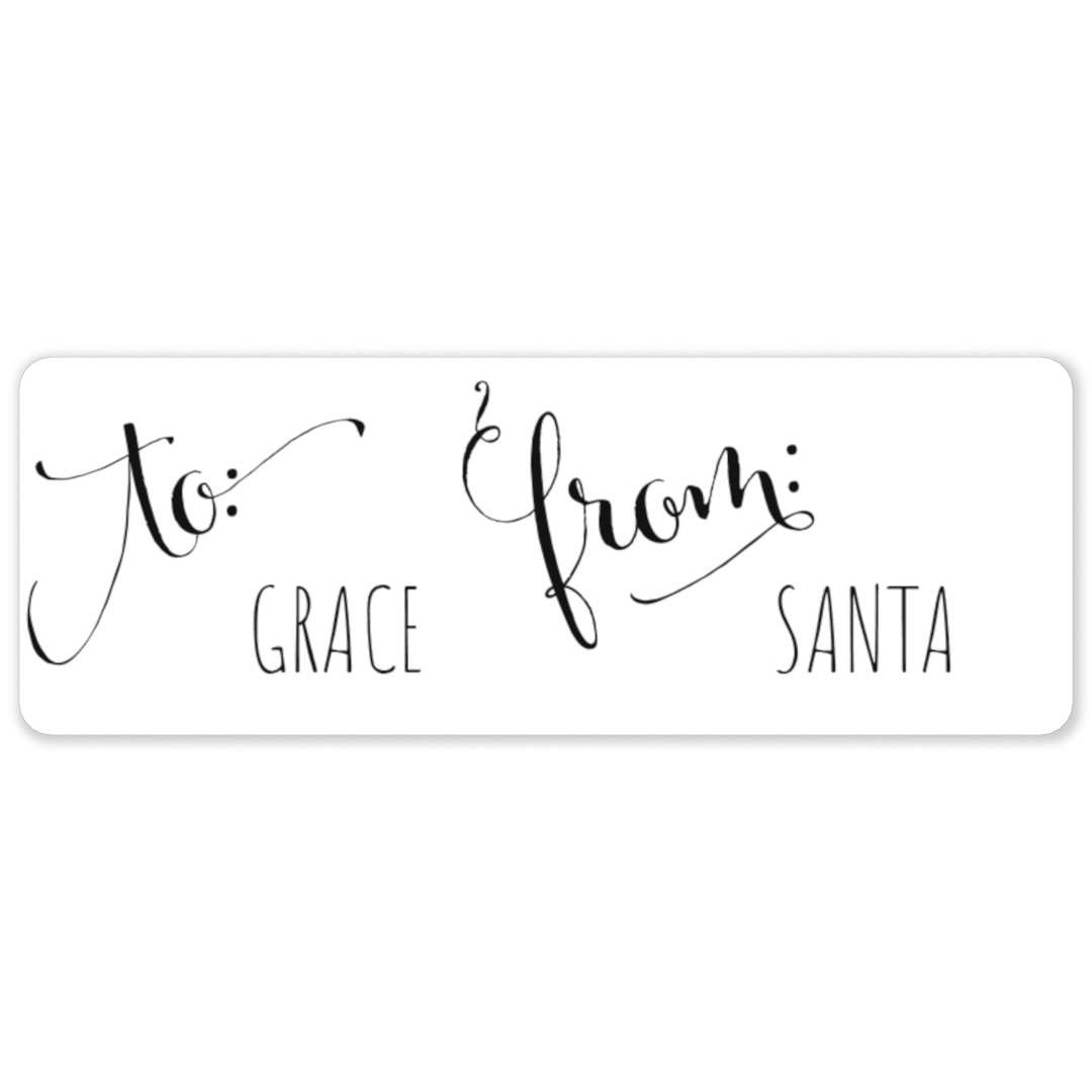 To:/From: Personalized Gift Labels Design 1