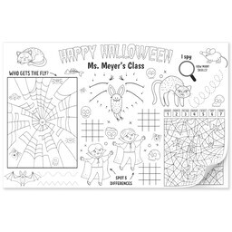 11"x17" Personalized Pad with Halloween Activity design