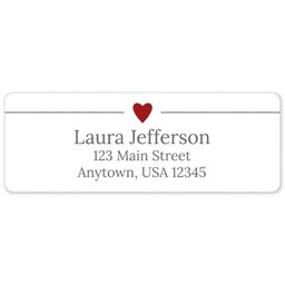 Address Label Sheet with Heartfelt design