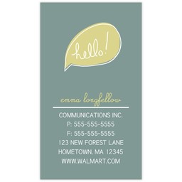 Business Card with Hello! design