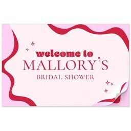 11"x17" Personalized Pad with Hot Pink Chic Placemat design