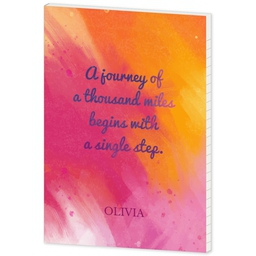 Journal Softcover with Journey Begins design
