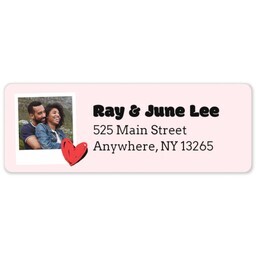 Address Label Sheet with Love In Snapshots design