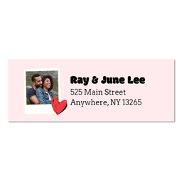 Address Label with Love In Snapshots design