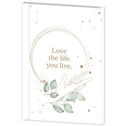 Journal Hardcover with Love Life design