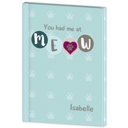 Journal Hardcover with Meow design
