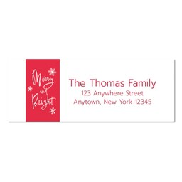 Address Label with Merry and Bright design