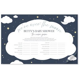 11"x17" Personalized Pad with Over The Moon Name Game design