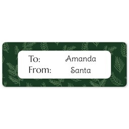 Address Label Sheet with Pine Needles design