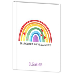 Journal Hardcover with Rainbows design