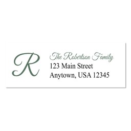 Address Label with Script Initial design