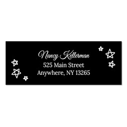 Address Label with Shoot For The Stars design