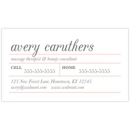 Business Card with Simple Box Pink design