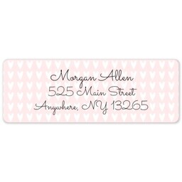 Address Label Sheet with Simply Hearts design
