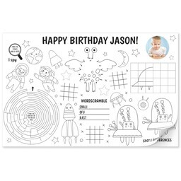 11"x17" Personalized Pad with Space Activity design