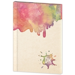 Journal Hardcover with Watercolor Splash design
