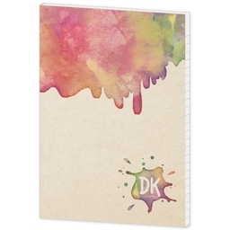 Journal Softcover with Watercolor Splash design