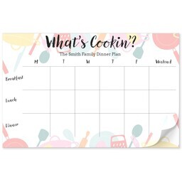 11"x17" Personalized Pad with What's Cookin'? design