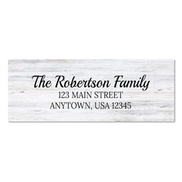 Address Label with Whimsy Wood design