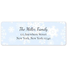 Address Label Sheet with Winter Wonderland design