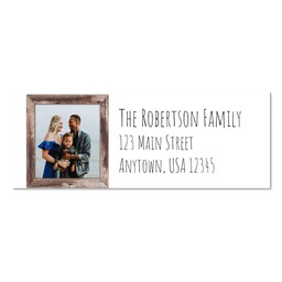 Address Label with Wooden Frame design