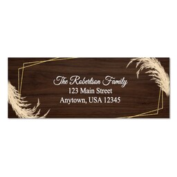 Address Label with Woodland Foliage design