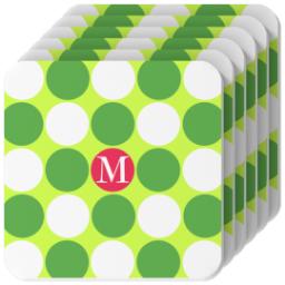 Thumbnail for Photo Coasters, Set Of 6 with Dot Mosaic design 2
